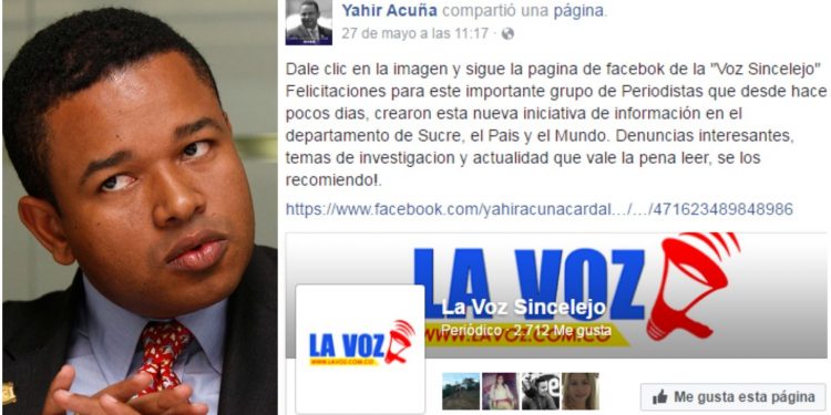 Yahir Acuña prostituyó el periodismo en Sucre y Sincelejo