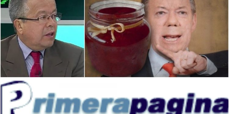 Mermelada del gobierno Santos en el portal Primera Pagina