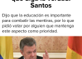 Las 61 mentiras de Juan Manuel Santos
