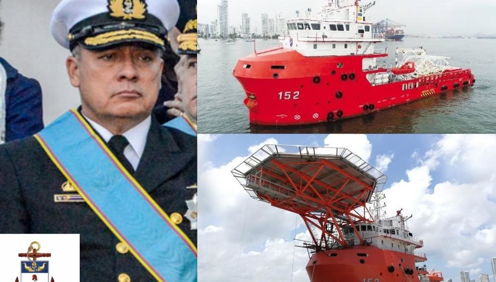 El almirante Ernesto Durán responde a denuncia por despilfarro de USD14 millones en compra del Buque ARC Caribe