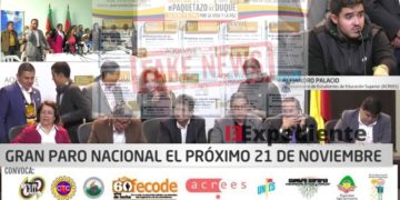 Las fake news de la izquierda para calentar el #ParoNacional21Nov ¿Quieren tumbar a Duque con mentiras?