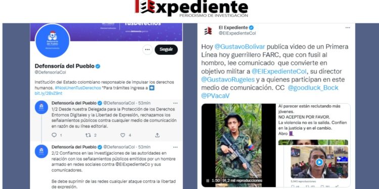 La Defensoria del Pueblo solicita investigar amenazas contra El Expediente