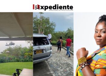 Francia Márquez helicotransportada a su nueva residencia en DAPA