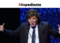Javier Milei hizo ondear la bandera de Gadsden en Argentina 