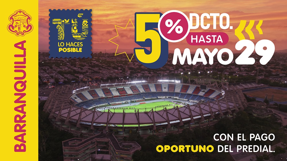 Predial Barranquilla - 5% Descuento Pago Oportuno LPredial Barranquilla - 5% Descuento Pago Oportuno