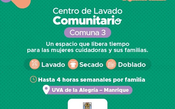 Así funciona el centro de lavado comunitario para beneficiar a mujeres cuidadoras en Medellín